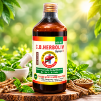 C.B. HERBOLIV SYRUP D 450 ML. (Sugar Free) 